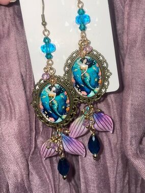 ‘Siren of the Sea’ Gorgeous Mermaid Earrings